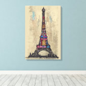  Eiffeltoren Canvas Afdruk (Insitu (Houten vloer))