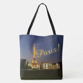 Eiffeltoren Canvas tas (Achterkant)