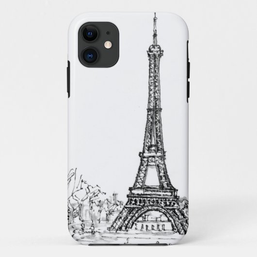Eiffeltoren Case-Mate iPhone Case (Achterkant)