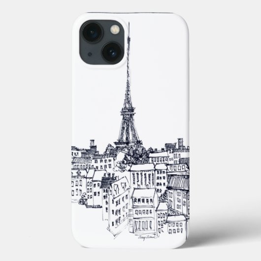 Eiffeltoren Case-Mate iPhone Case (Achterkant)