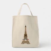 Eiffeltoren Chic Canvas Tas (Achterkant)