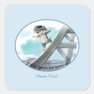 Eiffeltoren Classic Square Stickers - Dromen