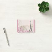  Eiffeltoren collage met roze wijnbloemen Post-it® Notes (Kantoor)