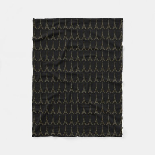 Eiffeltoren Dekbed Fleece Deken (Voorkant)
