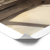 Eiffeltoren door een Window Poster (Hoek)