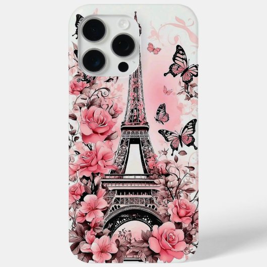 Eiffeltoren Elegantie Case-Mate iPhone Case (Achterkant)