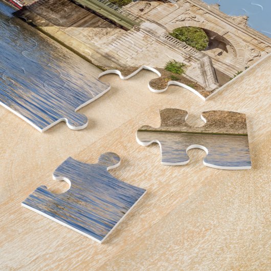 Eiffeltoren en Bir-hakeim bridge - Parijs, Frankri Legpuzzel (Zijkant)