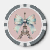Eiffeltoren en boog poker chip (Voorkant)