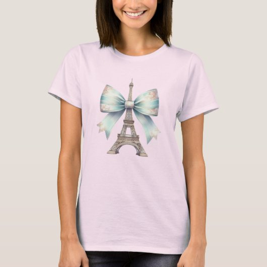 Eiffeltoren en boog t-shirt (Voorkant)