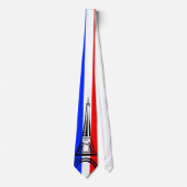 Eiffeltoren en Vlag van Frankrijk Stropdas (Voorkant)