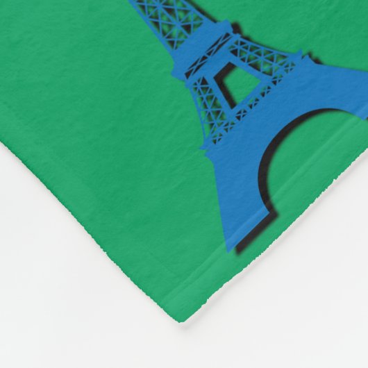 Eiffeltoren Fleece Deken (Hoek)