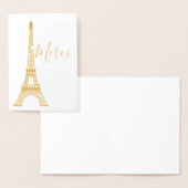 Eiffeltoren Folie dank u nota Kaarten (Display)