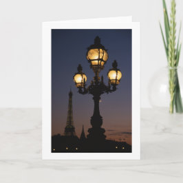 Eiffeltoren gevouwen blanco Wenskaart Kaart