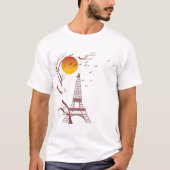 Eiffeltoren, herfst t-shirt (Voorkant)