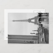 Eiffeltoren in de sneeuw briefkaart (Voorkant / Achterkant)