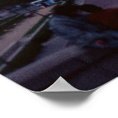 Eiffeltoren in Dusk Poster (Hoek)