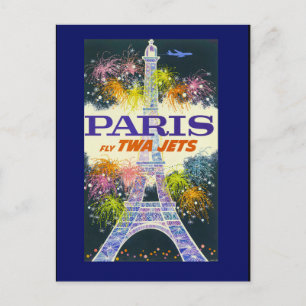 Eiffeltoren in het Franse Briefkaart Parijs