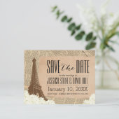  Eiffeltoren in Parijs Aankondigingskaart (Staand voorkant)