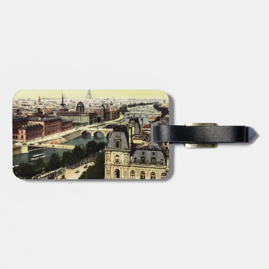 Eiffeltoren in Parijs Bagagelabel (Achterkant horizontaal)