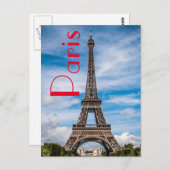 Eiffeltoren in Parijs Briefkaart (Voorkant / Achterkant)