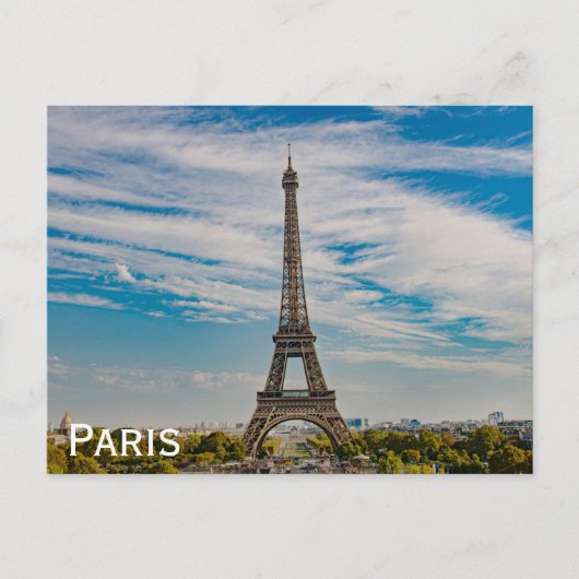 Eiffeltoren in Parijs Briefkaart (Voorkant)