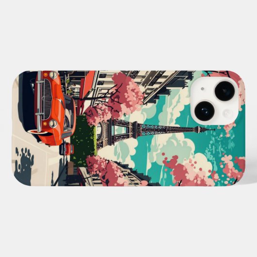  Eiffeltoren in Parijs Case-Mate iPhone Case (Achterkant (horizontaal))