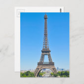 Eiffeltoren in Parijs, Frankrijk Briefkaart (Voorkant / Achterkant)