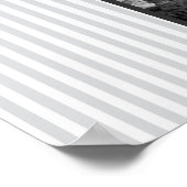 Eiffeltoren in Parijs gestript Poster (Hoek)