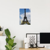 Eiffeltoren in Parijs Kunstwerk Frankrijk Reizen Poster (Thuiskantoor)