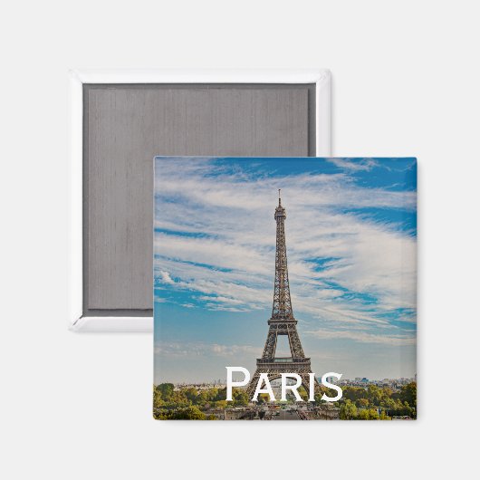 Eiffeltoren in Parijs Magneet (Voorkant / Achterkant)