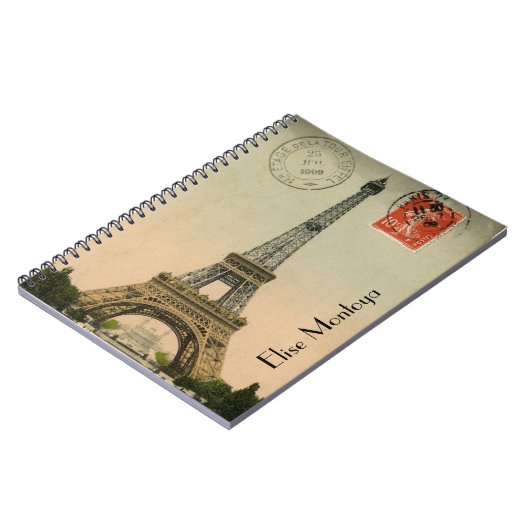 Eiffeltoren in Parijs Notitieboek (Linkerzijde)