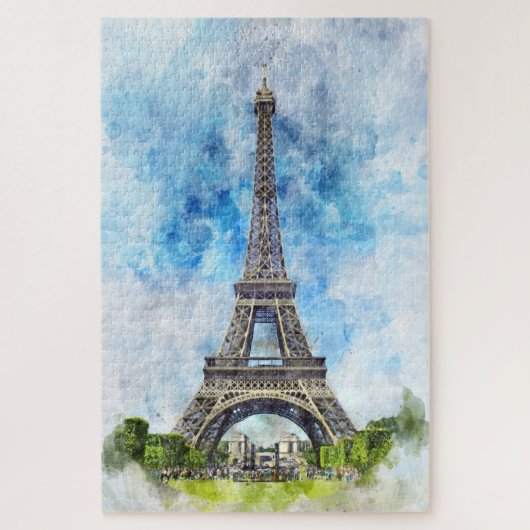 Eiffeltoren in Parijs nr2 Legpuzzel (Verticaal)