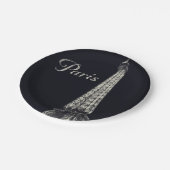 Eiffeltoren in Parijs Papieren Bordje (Gekanteld)