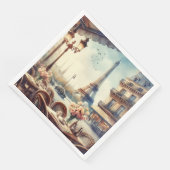 Eiffeltoren in Parijs Servet (Hoek)