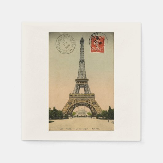 Eiffeltoren in Parijs Servetten (Voorkant)