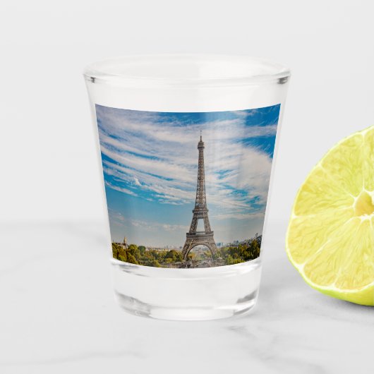 Eiffeltoren in Parijs Shot Glas (Voorkant)