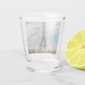 Eiffeltoren in Parijs Shot Glas (Achterkant)
