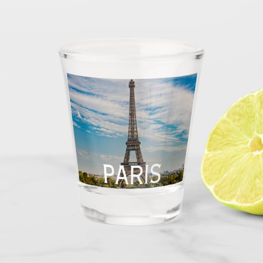 Eiffeltoren in Parijs Shot Glas (Voorkant)