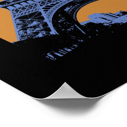 Eiffeltoren in Parijs Triptych Poster (Hoek)