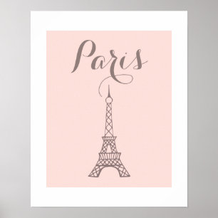 Eiffeltoren ingelijste kunstprint poster
