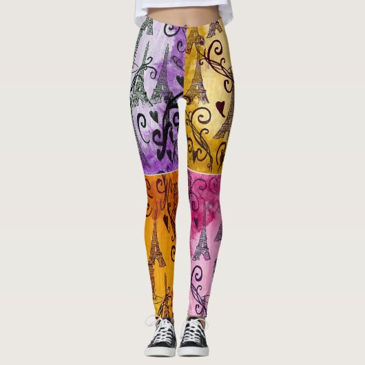 Eiffeltoren Leggings (Voorkant)