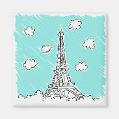 Eiffeltoren magneet (Voorkant)