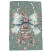 Eiffeltoren met boog medium cadeauzakje (Voorkant)