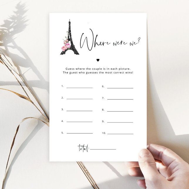 Eiffeltoren minimalistisch waar waren we bruids sp (Creator heeft geüpload)