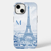 Eiffeltoren, monogrammen Case-Mate iPhone Case (Achterkant)