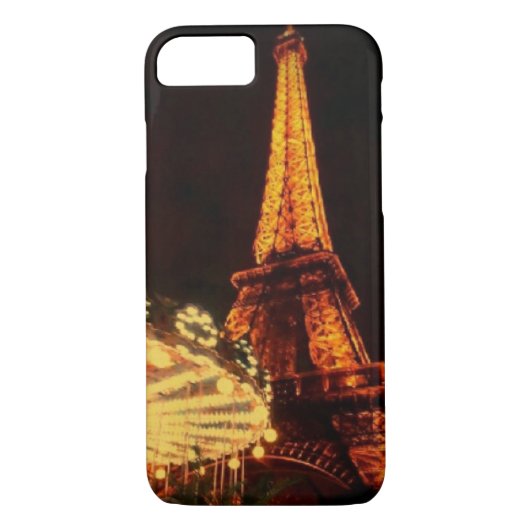 Eiffeltoren na donker Case-Mate iPhone case (Achterkant)