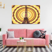 Eiffeltoren op Abstracte achtergrond Canvas Afdruk (Insitu (Woonkamer))