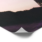 Eiffeltoren op zonsondergang poster (Hoek)