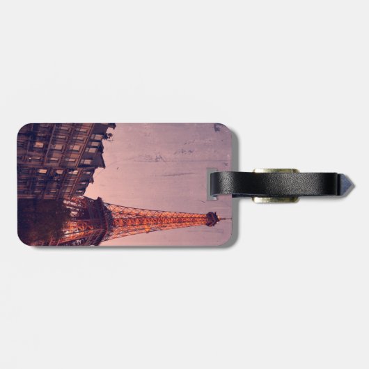 Eiffeltoren - Parijs - Bagagelabel (Achterkant horizontaal)