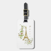 Eiffeltoren/Parijs Bagagelabel (Voorkant verticaal)